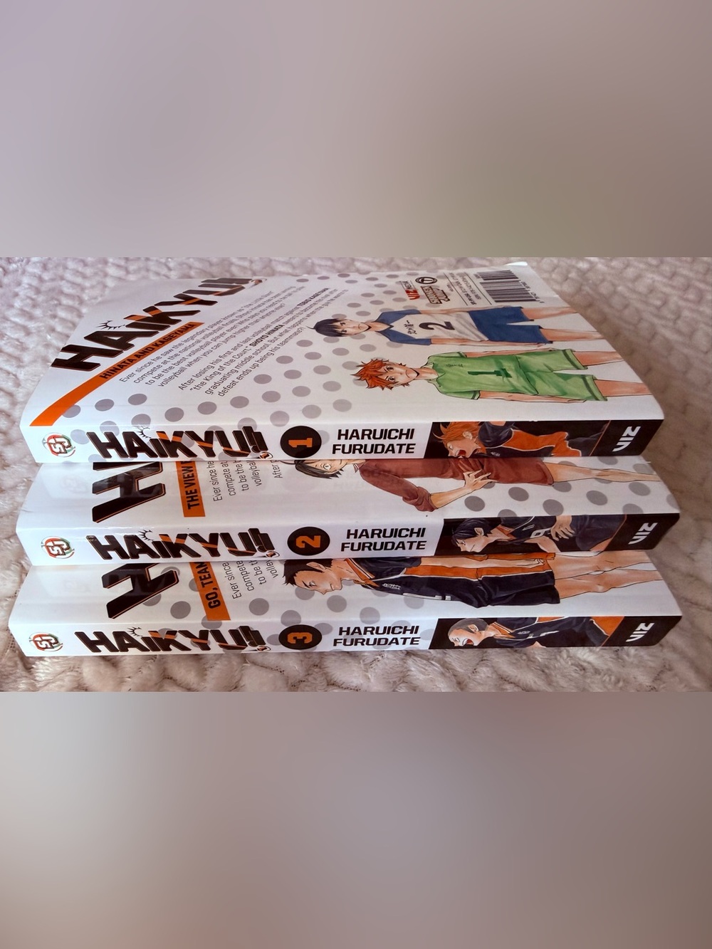 Haikyuu! Manga Volumes Set by Haruichi Furudate - White and Orange Covers #Anime